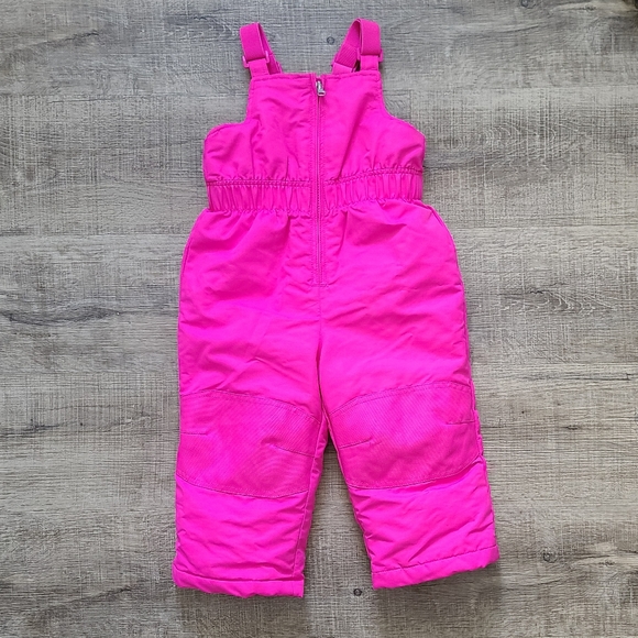 Hot Pink Toddler Girls Snowsuit Jumpsuit - Picture 1 of 4